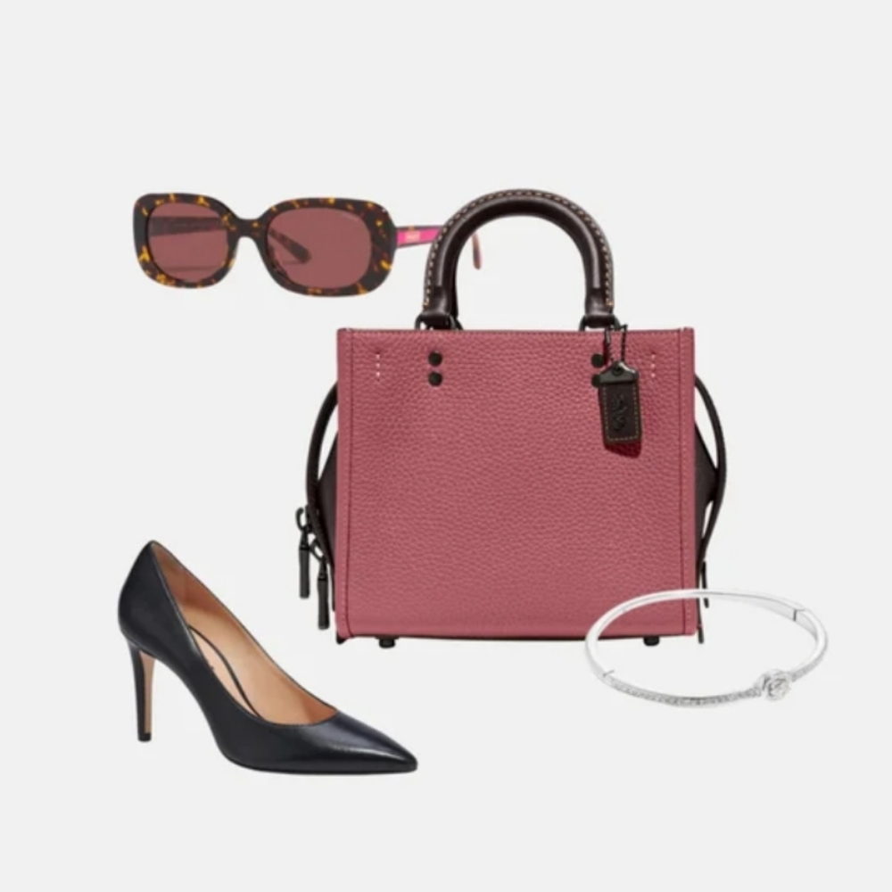NWT Badge Rounded Square Sunglasses Coach - Picture 14 of 17